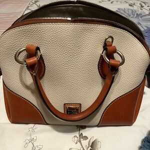 Dooney & Bourke Pebble Leather Trim Satchel
